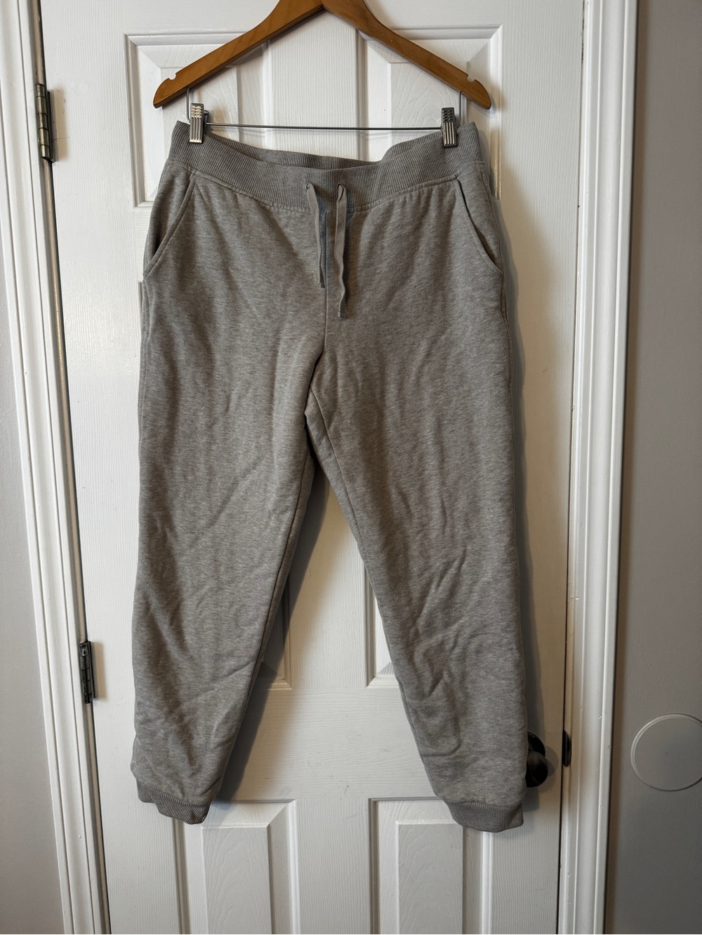L.L. Bean Sherpa Fleece Lined Sweatpants Joggers Grey Size Medium